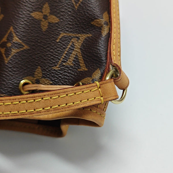 NÉONOÉ Nano Monogram Coated Canvas Brown
