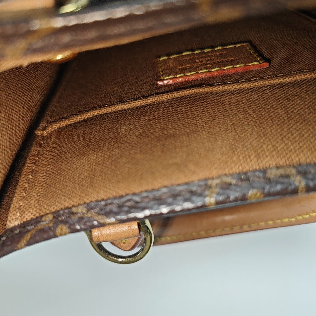 SAC PLAT Mini Lona Monogram Revestida Marrón