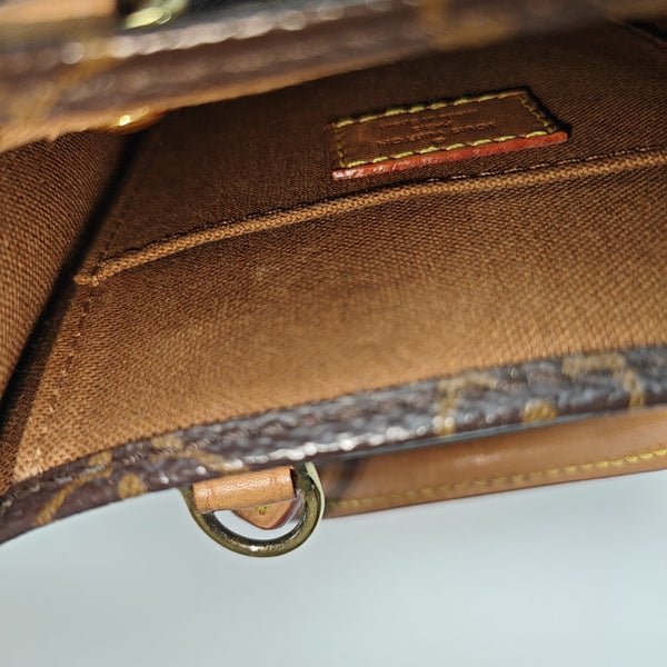 SAC PLAT Mini Lona Monogram Revestida Marrón