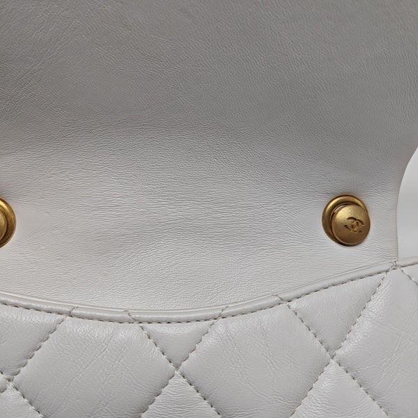CLASSIC FLAP Mini Quilted Lambskin White