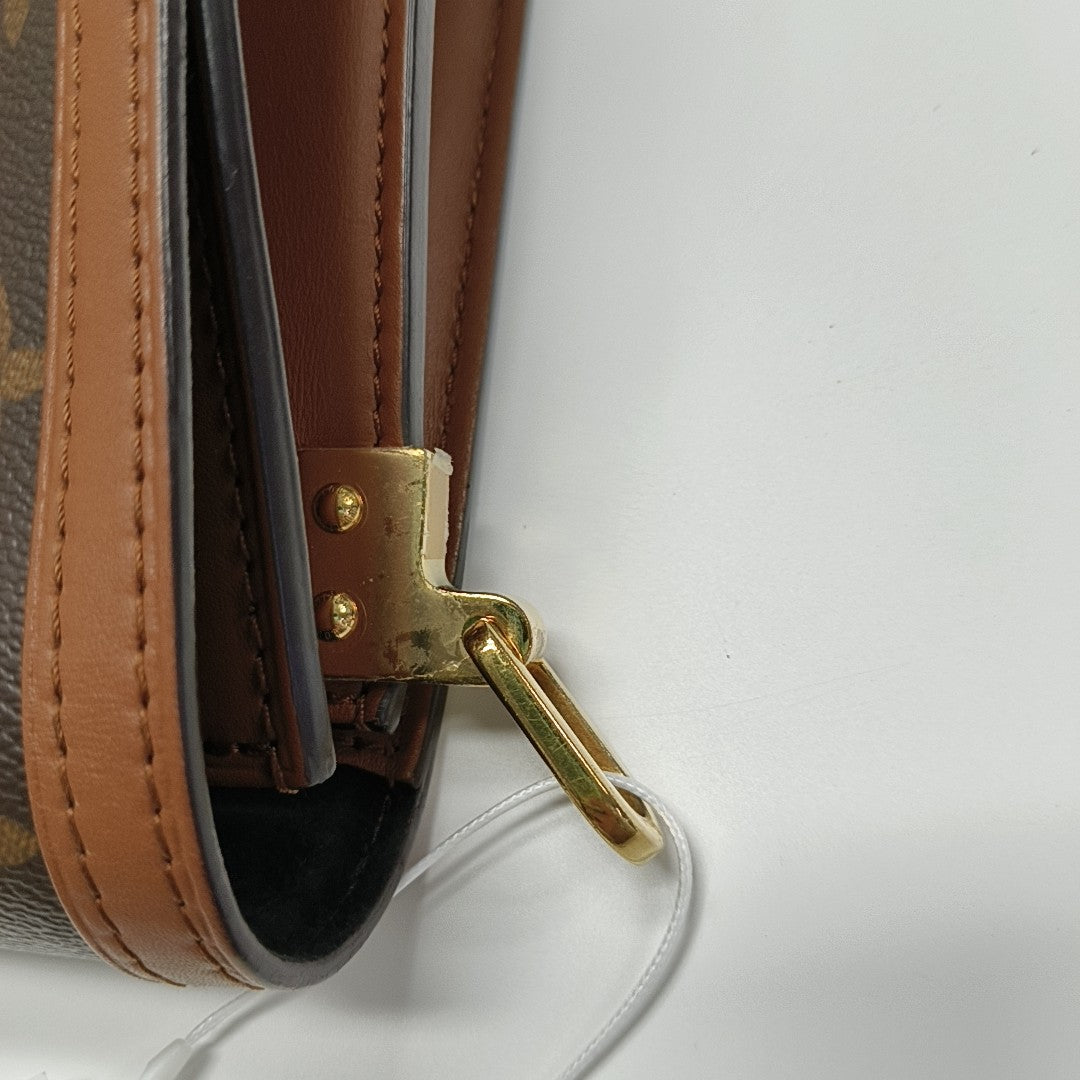 DAUPHINE MM Monogram Coated Canvas Brown