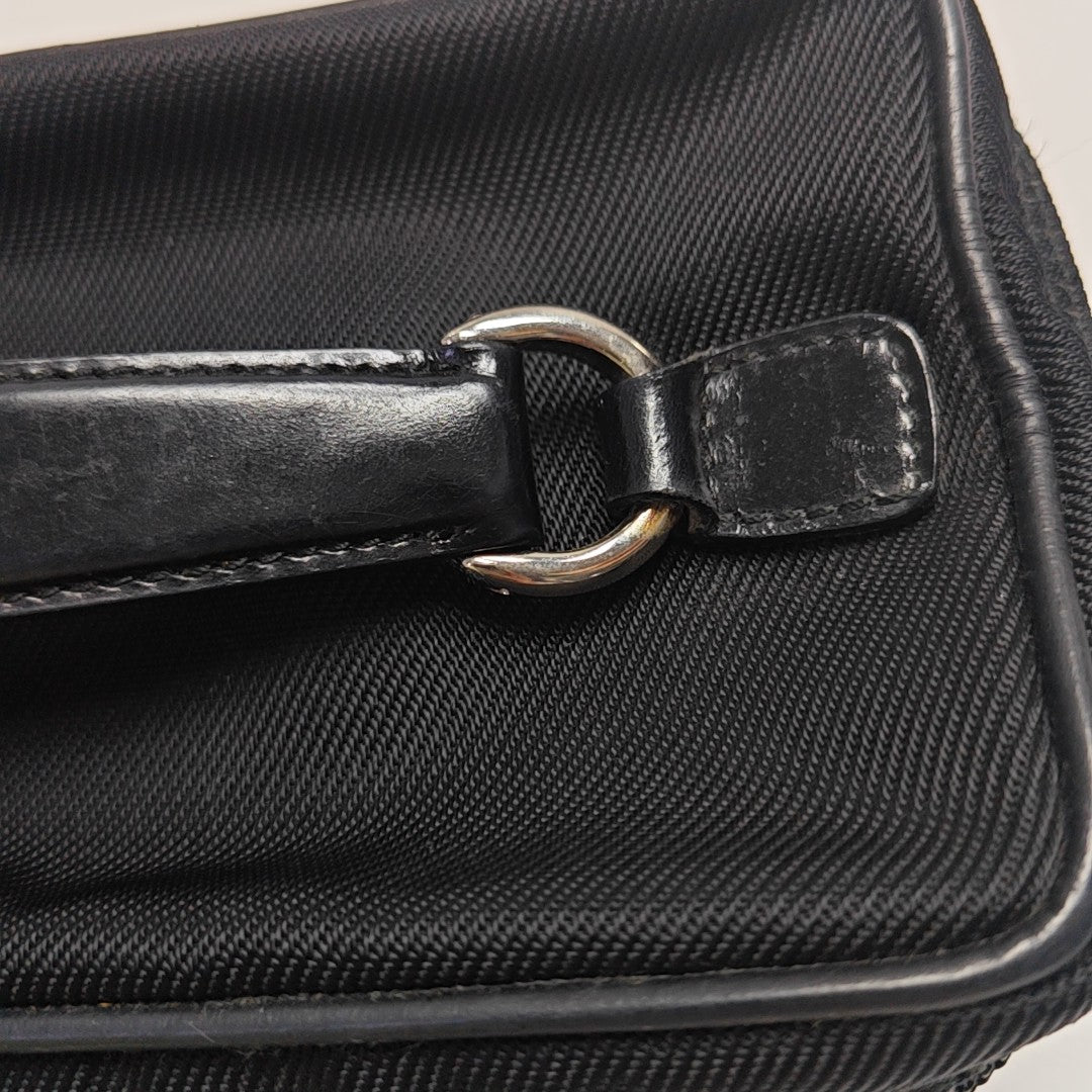 Canvas Top Handle Bag Black