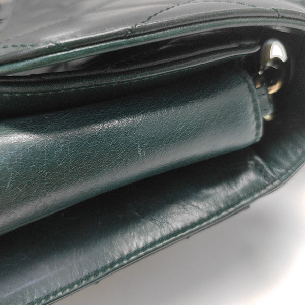 PREFECT EDGE Large Quilted Calfskin Green
