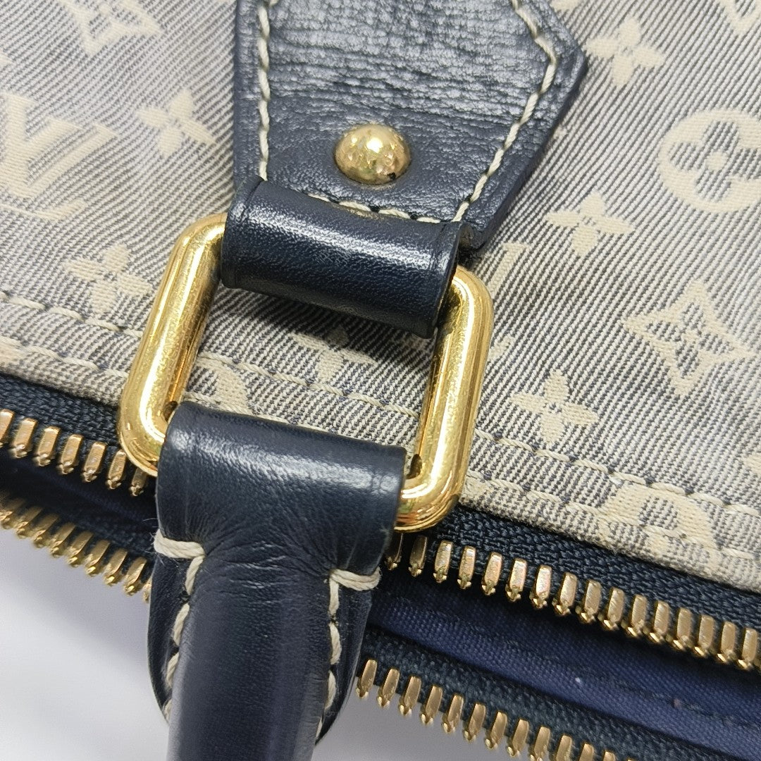 Monogram Canvas Top Handle Bag Blue