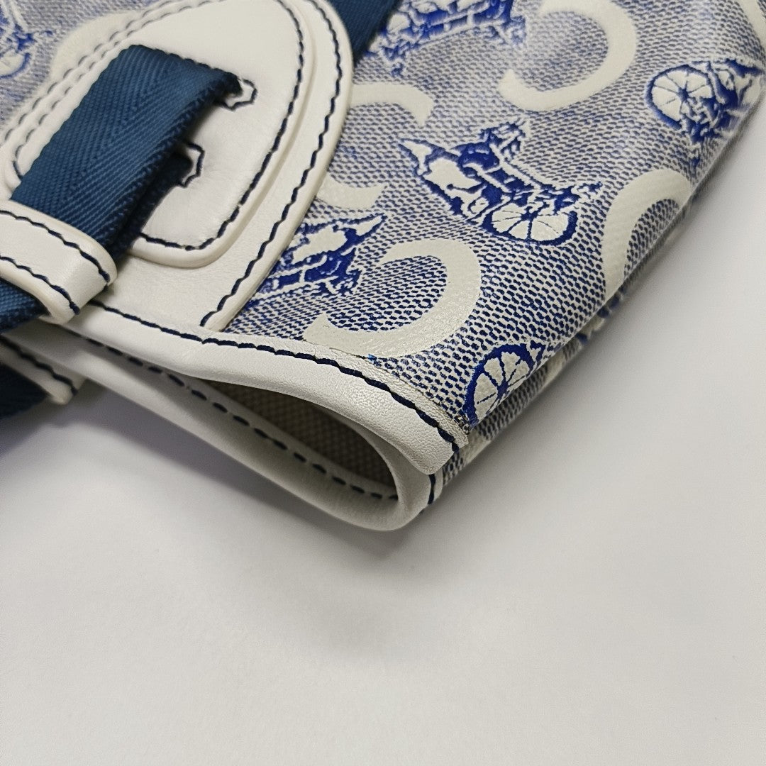 Coated Canvas Tote Bag Gray