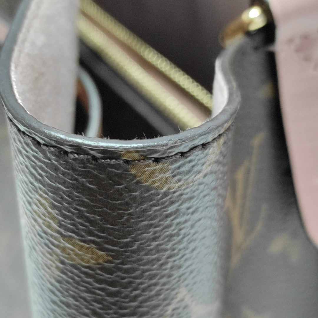 NÉONOÉ MM Monogram Coated Canvas Brown
