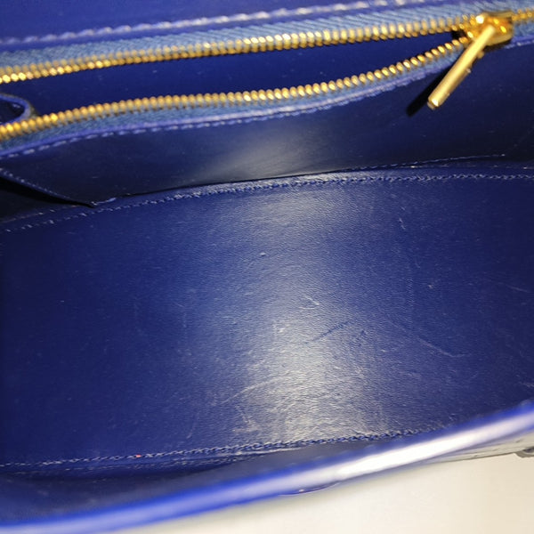 Hourglass S Calfskin Blue