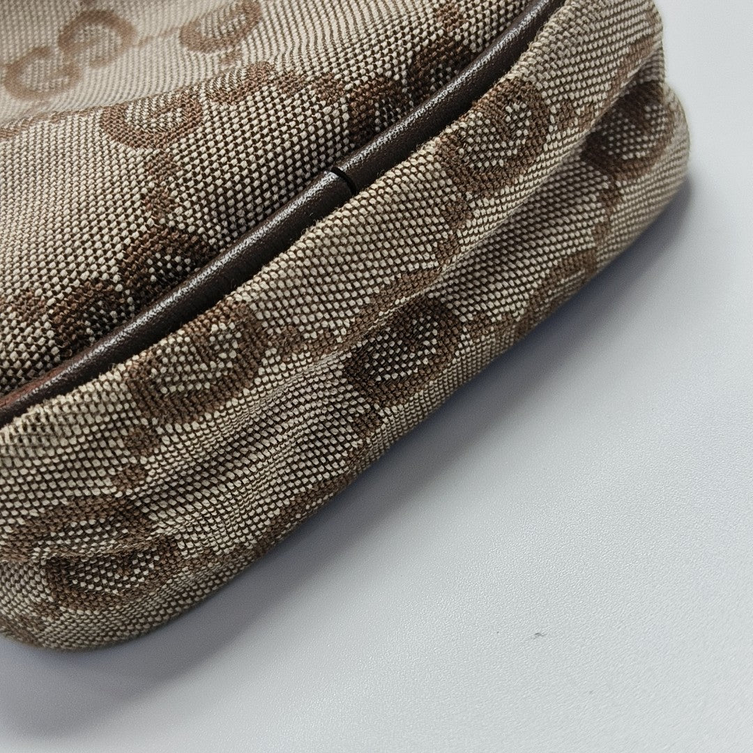 Monogram Canvas Clutch Beige