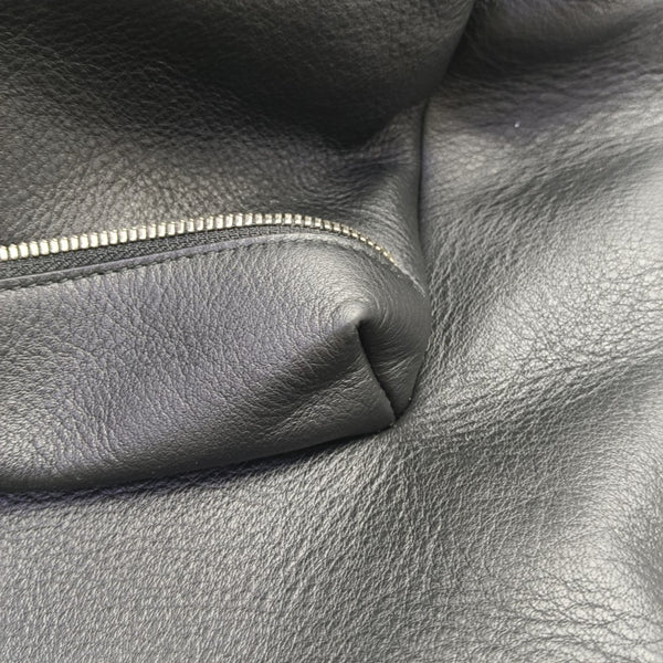 Calfskin Backpack Large Black