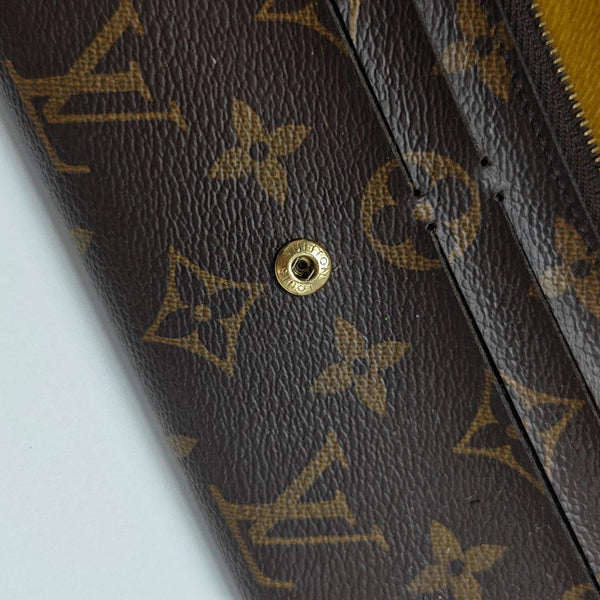 EMILIE Monogram Coated Canvas Brown Wallet