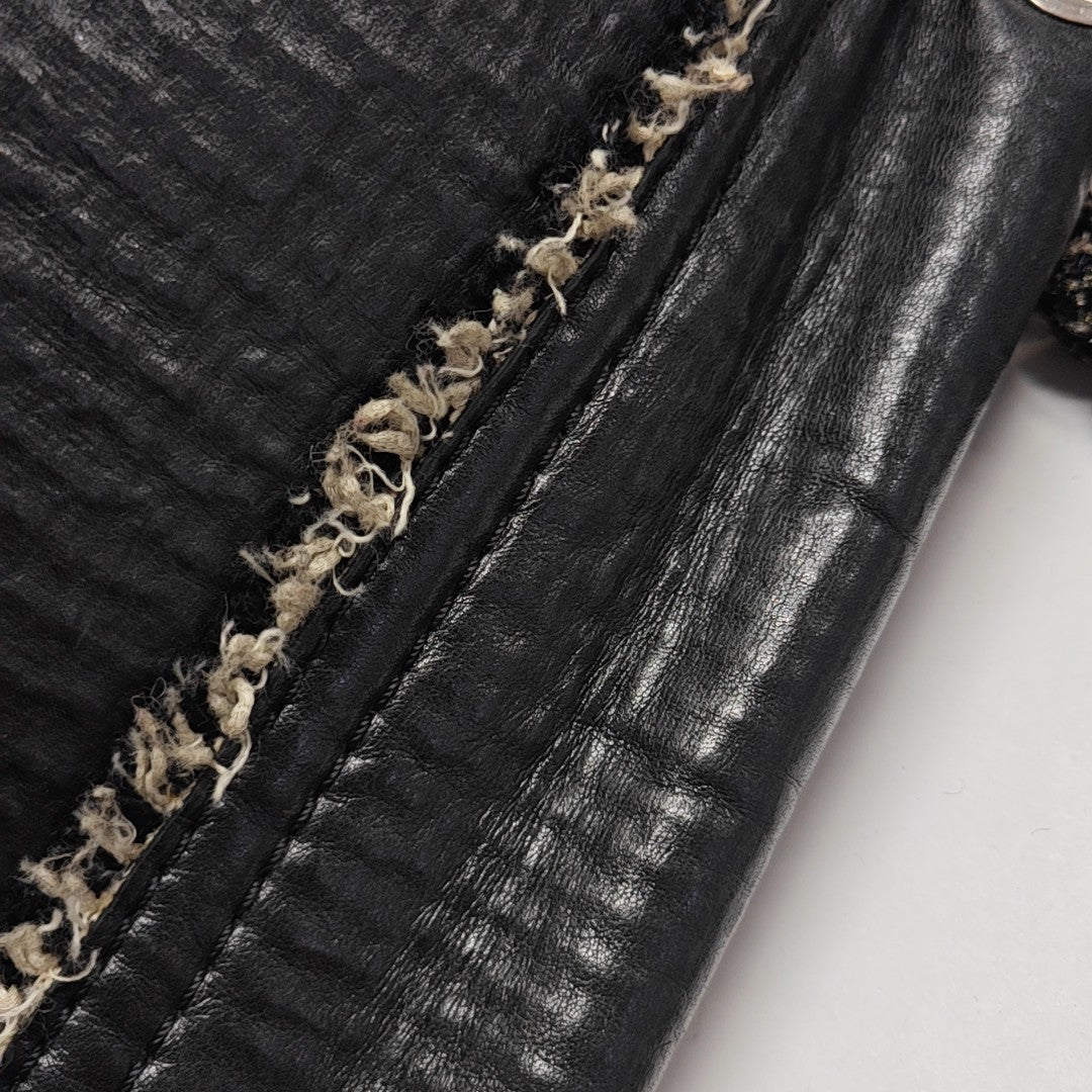 Calfskin Shoulder Bag Black