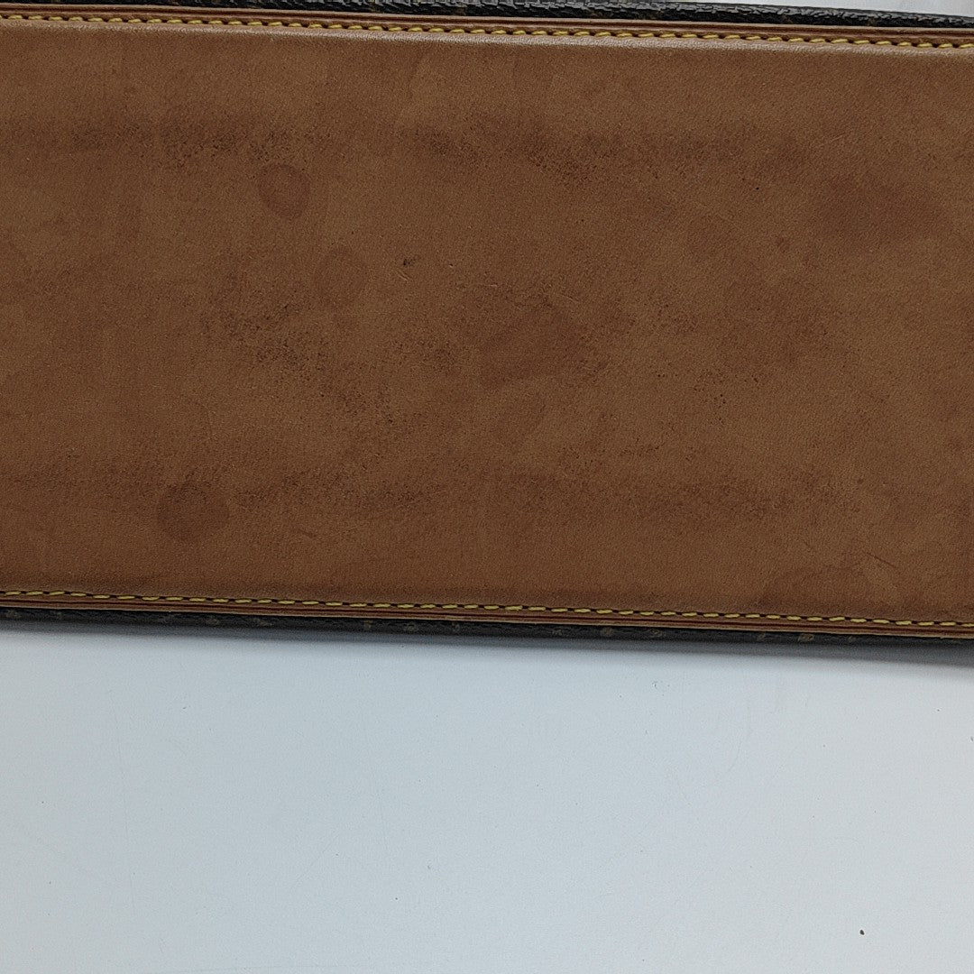 PIANO Monogram Coated Canvas Brown