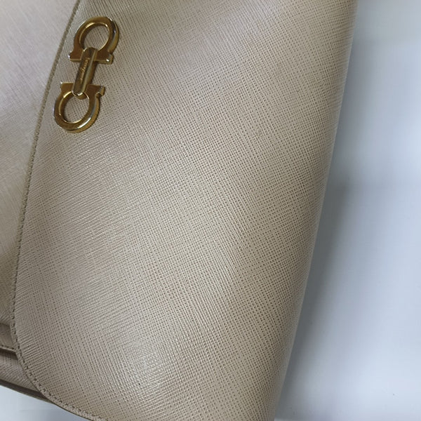 Calfskin Shoulder Bag Beige