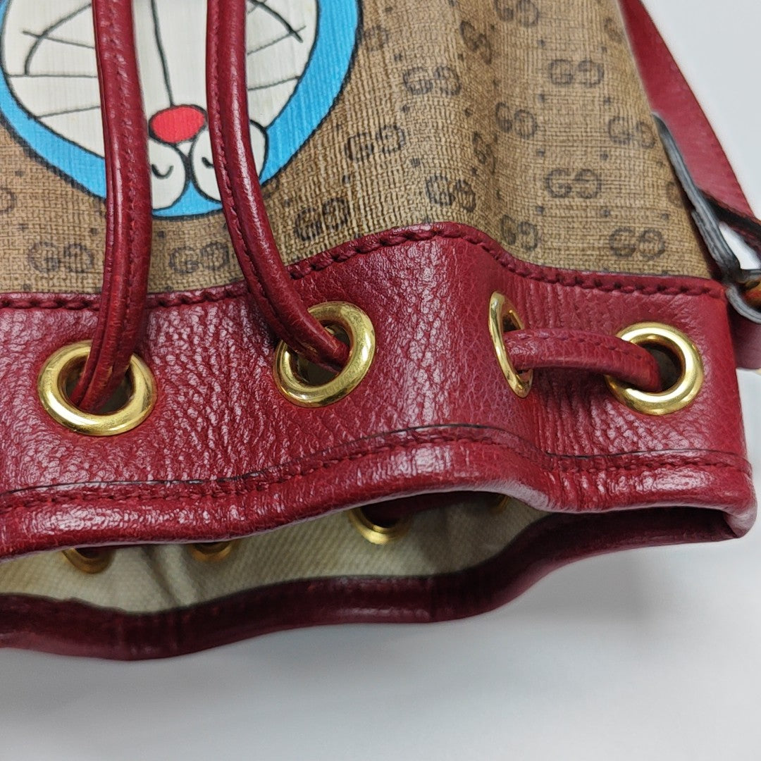Doraemon X Gucci Mini Monogram Coated Canvas Multicolor