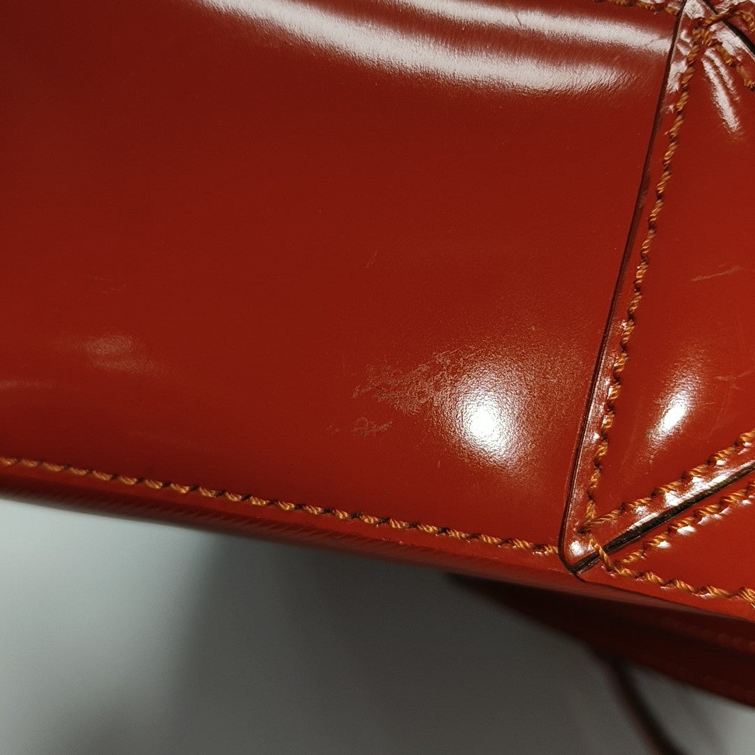 Patent Calfskin Red