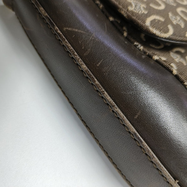 Fabric Shoulder Bag Brown