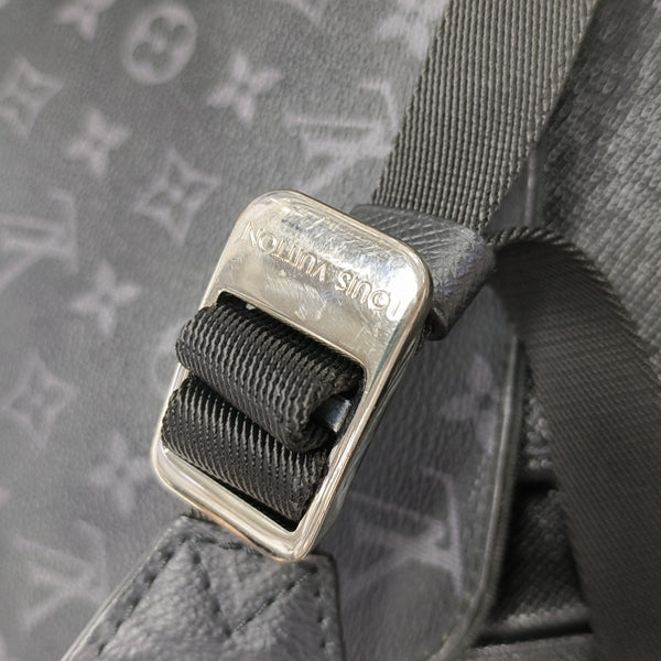 TAIGARAMA Monogram Coated Canvas Black