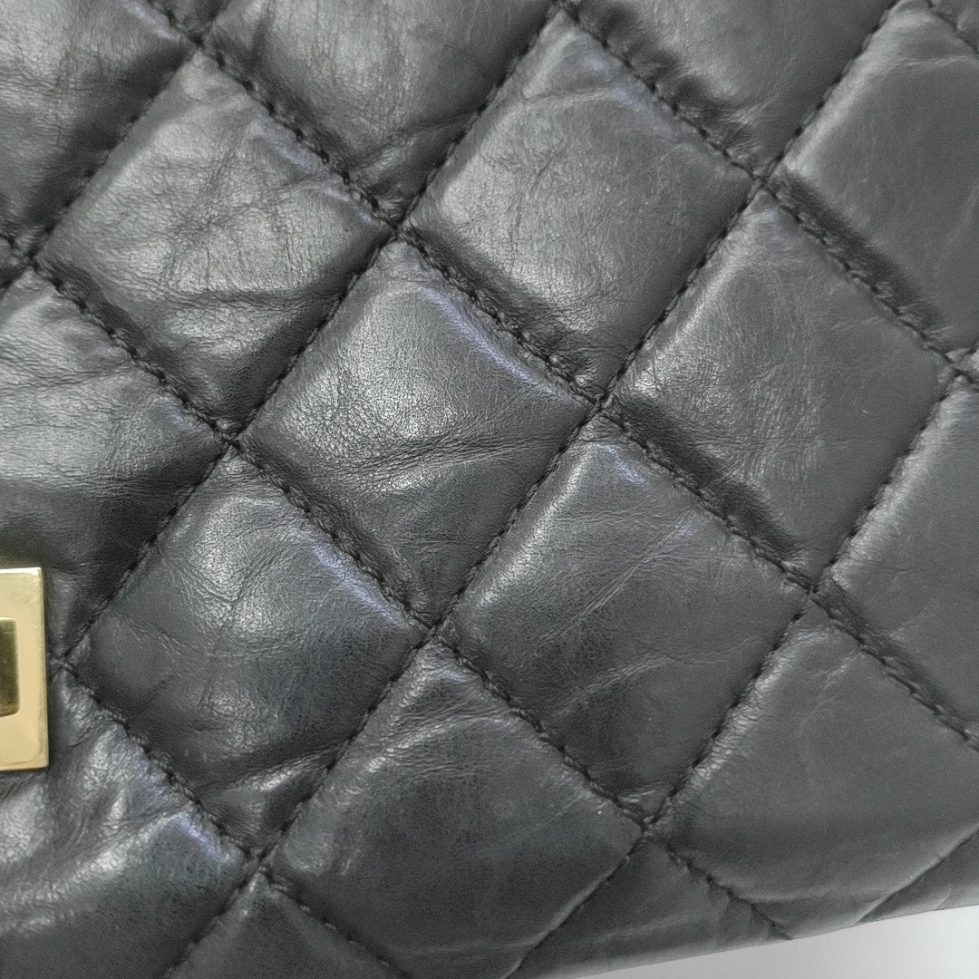 2.55 227 Quilted Calfskin Black