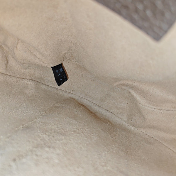 Ophidia Mini Monogram Coated Canvas Beige