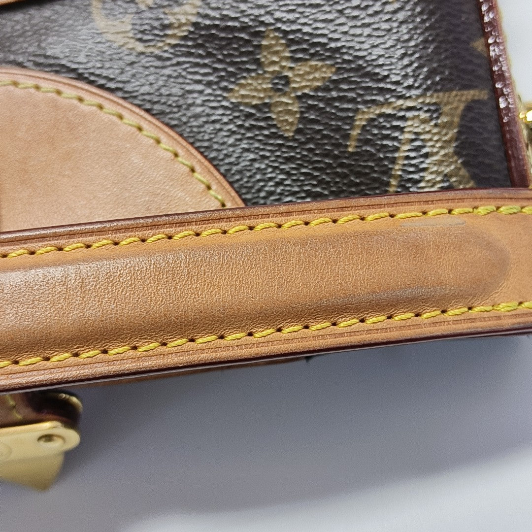 DUFFLE Monogram Coated Canvas Brown