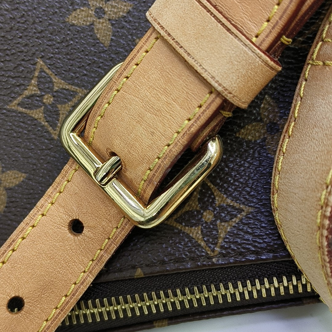 BUMBAG Monogram Coated Canvas Brown