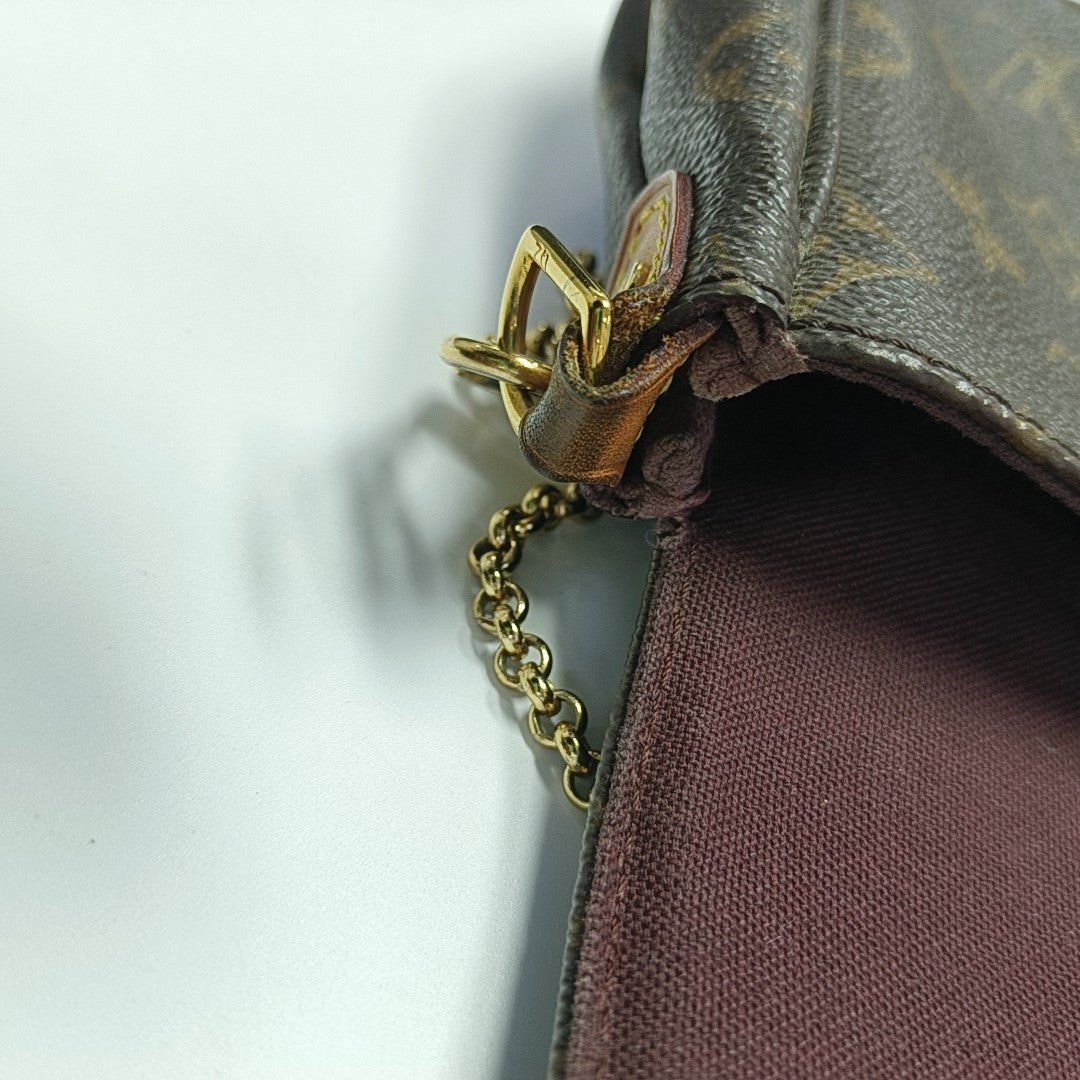 FAVORITE PM Monogram Coated Canvas Brown