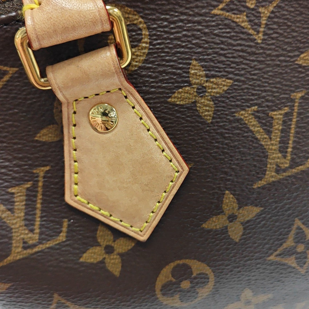 SPEEDY 20 Monogram Coated Canvas Brown