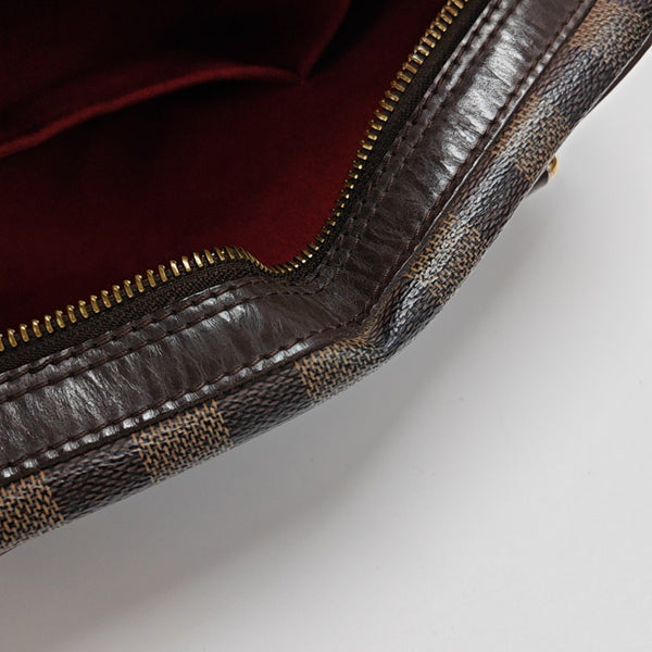 DUOMO Damier Ebene Coated Canvas Brown