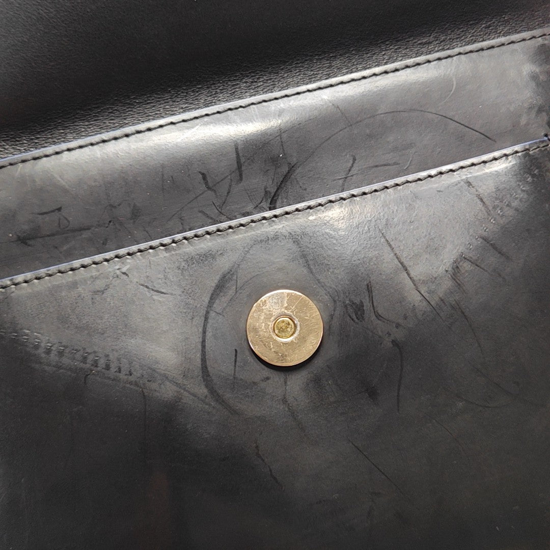 Calfskin Clutch Black
