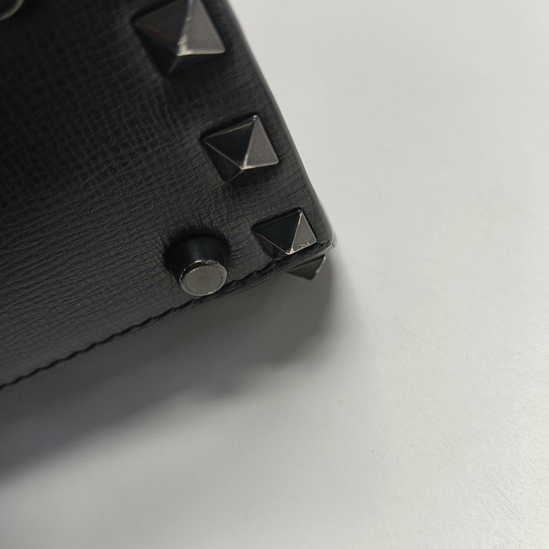 Rockstud Small Calfskin Black