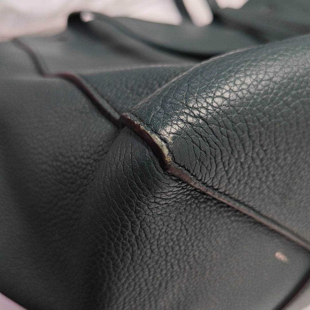 CABAS PHANTOM Small Calfskin Green