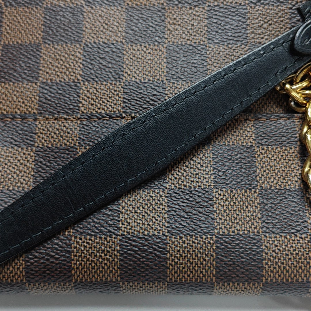 VAVIN PM Damier Ebene Coated Canvas Brown