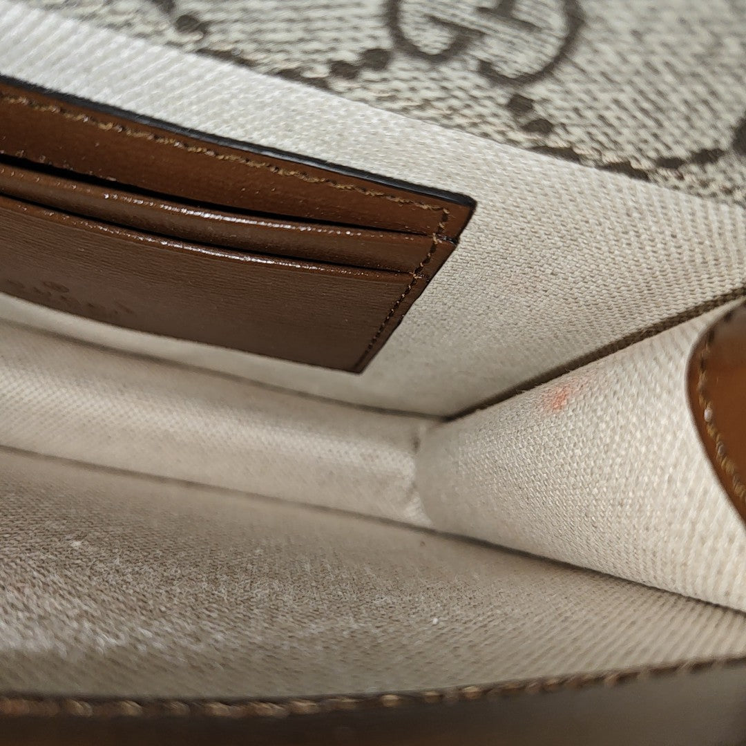 Retro Mini Monogram Coated Canvas Beige