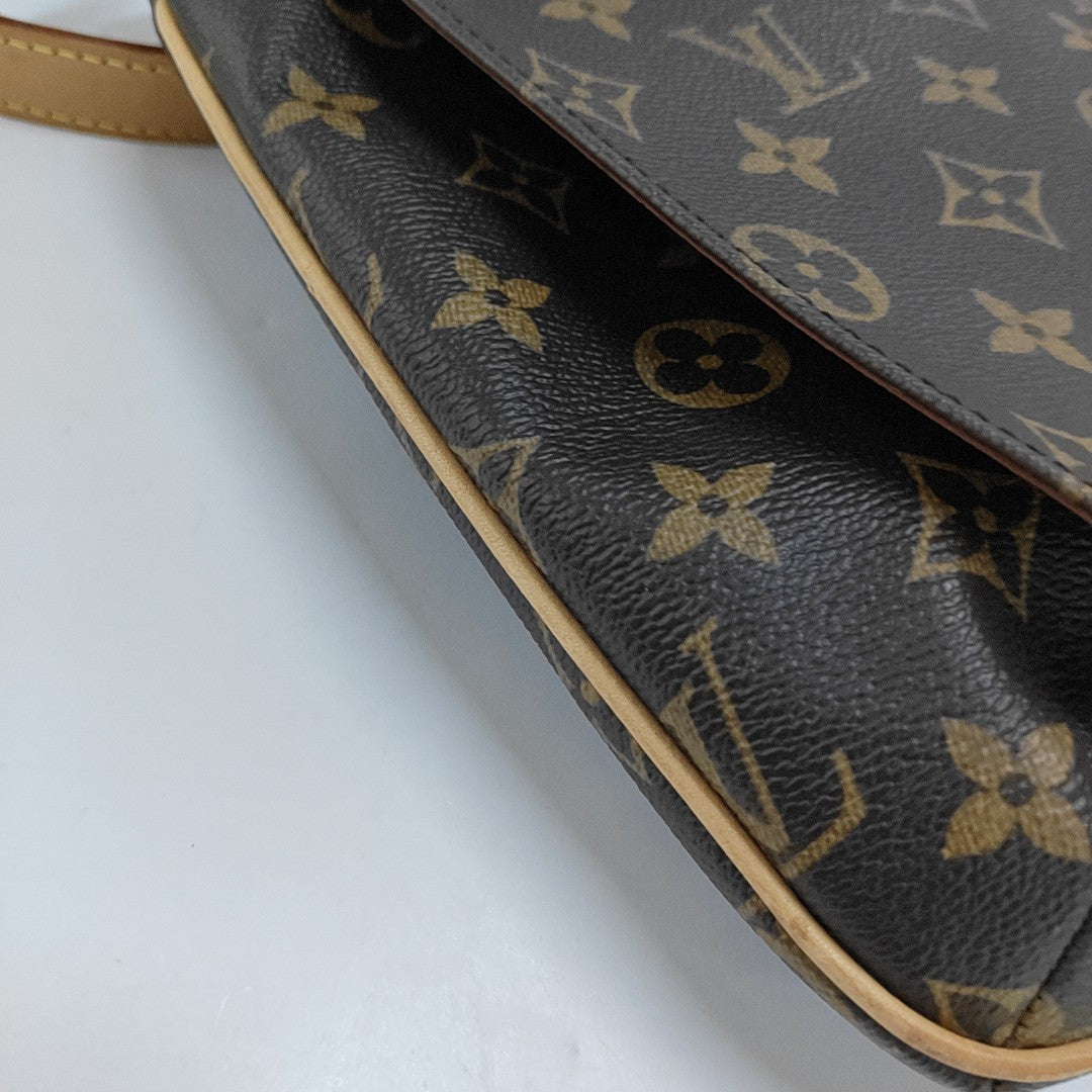 MUSETTE TANGO Monogram Coated Canvas Brown