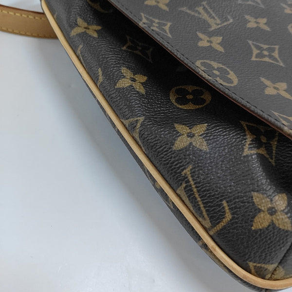 MUSETTE TANGO Monogram Coated Canvas Brown