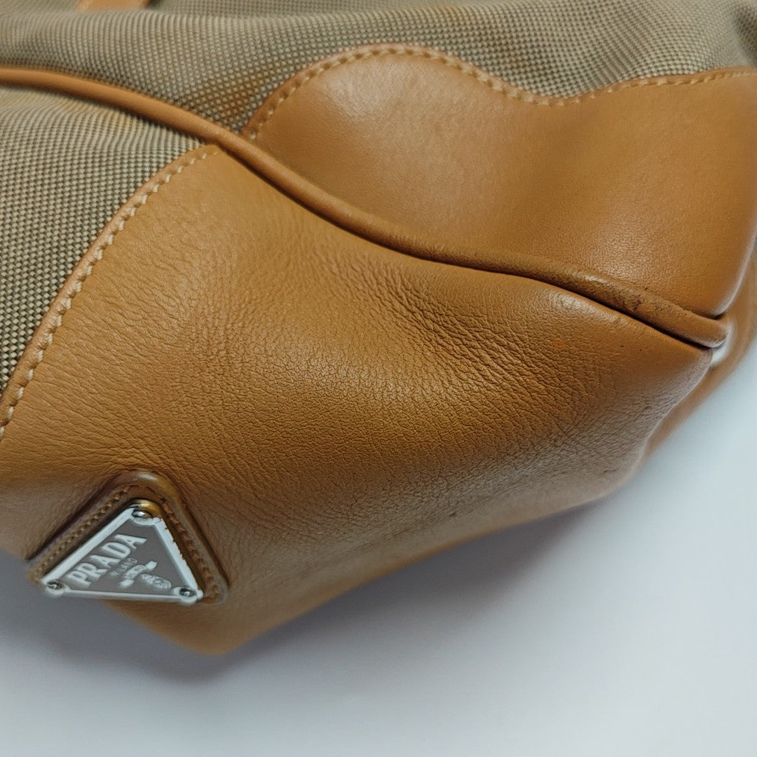 Fabric Tote Bag Brown