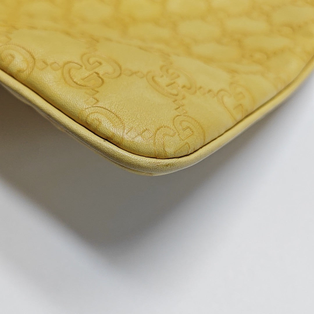 Monogram Calfskin Shoulder Bag Yellow