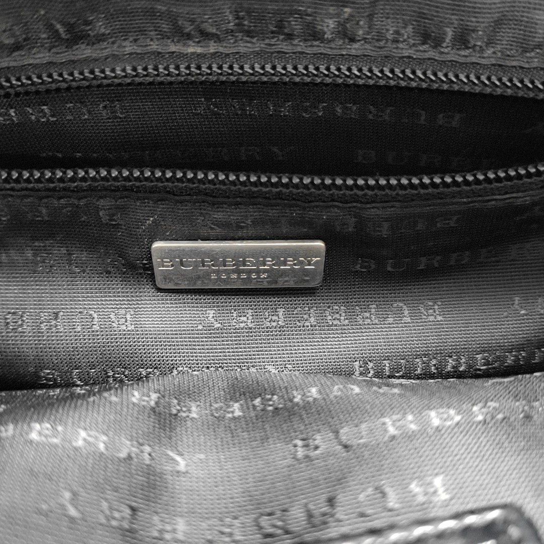 Coated Canvas Top Handle Bag Beige