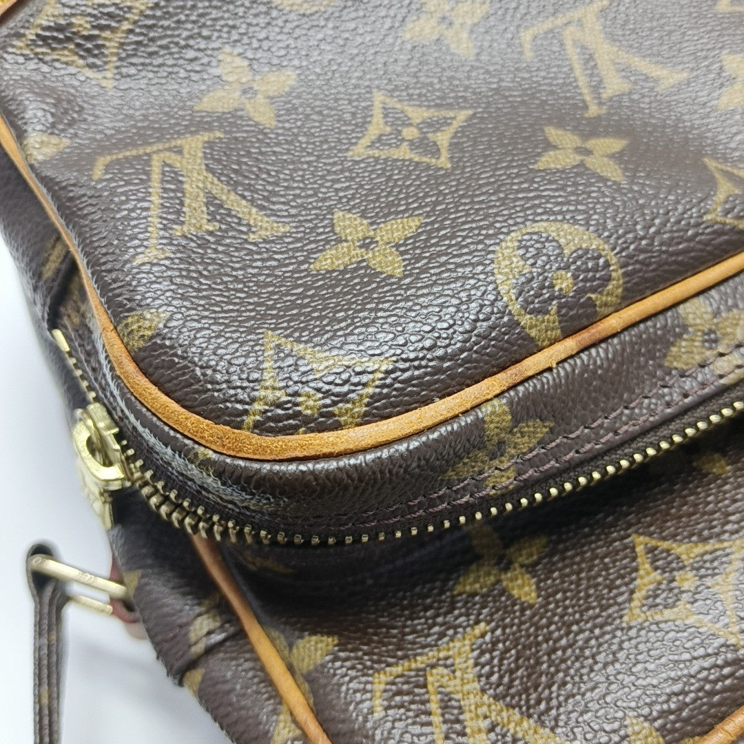 Nile Monogram Coated Canvas Brown