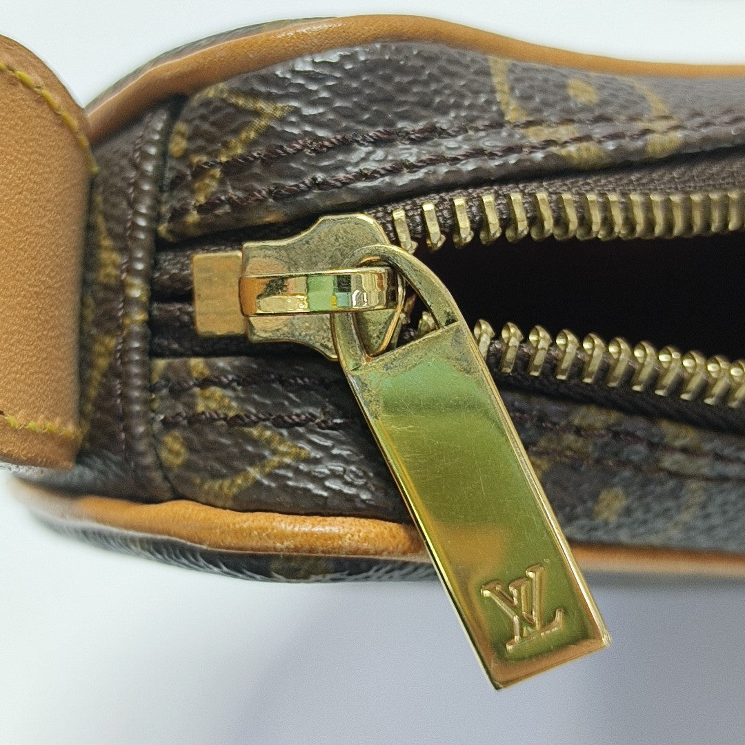 CROISSANT PM Monogram Coated Canvas Brown