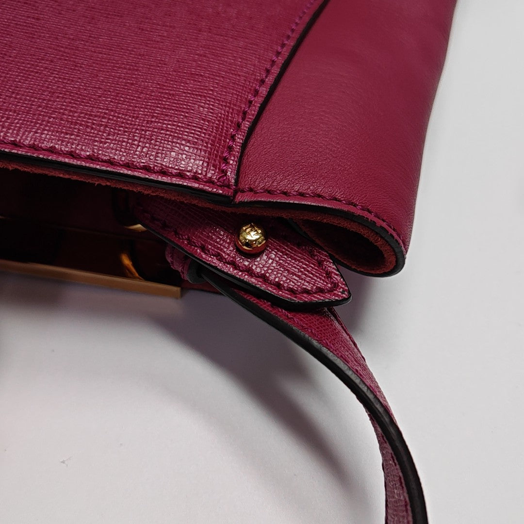 2 Jours Medium Calfskin Purple