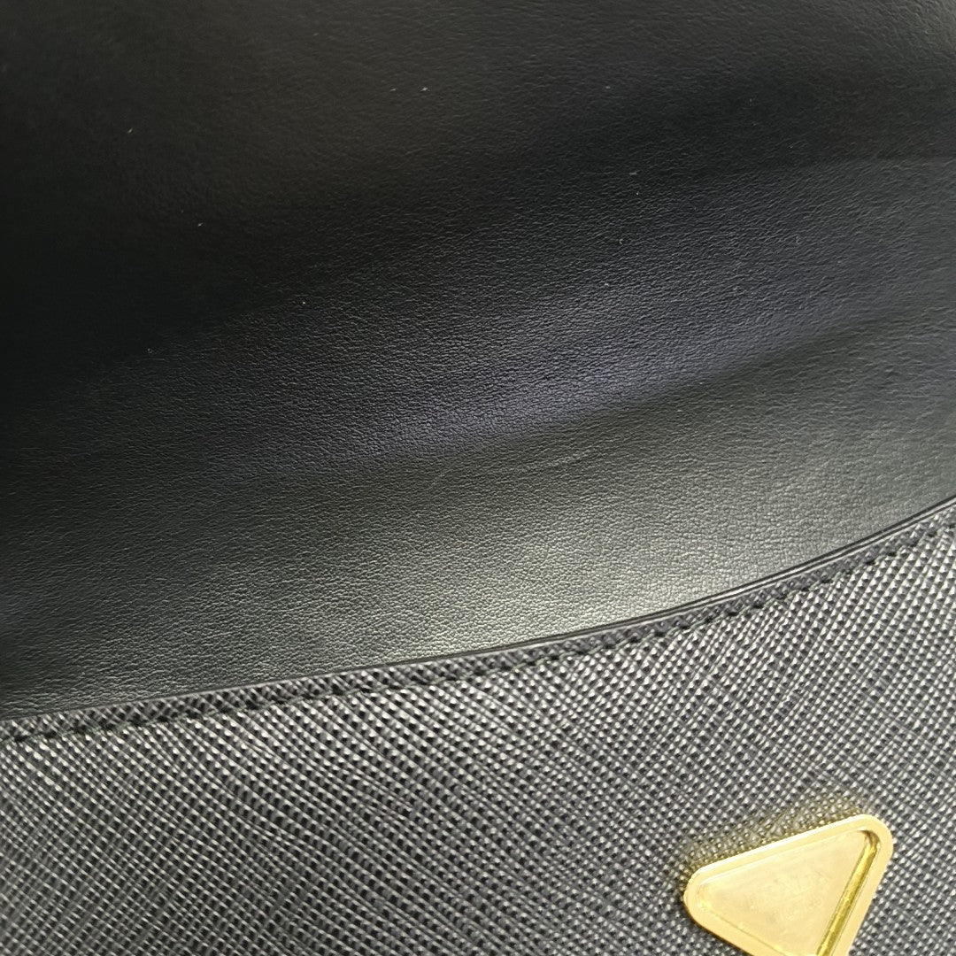 Calfskin Shoulder Bag Black