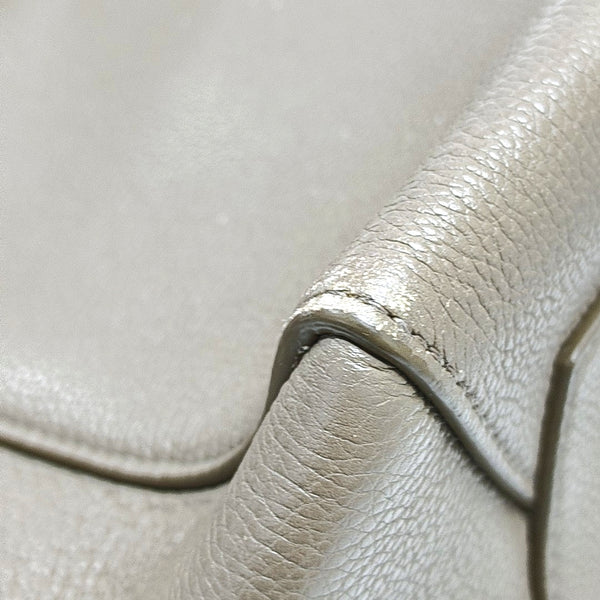 Authenticated pre-owned  SANGLE Small Calfskin Gray - Bucket Bag at Looply