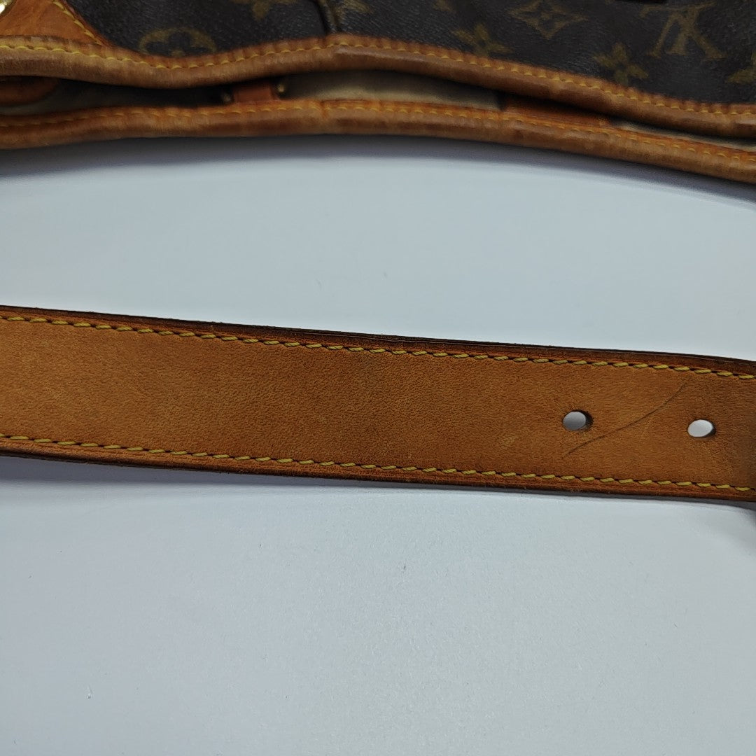 GALLIERA Monogram Coated Canvas Brown