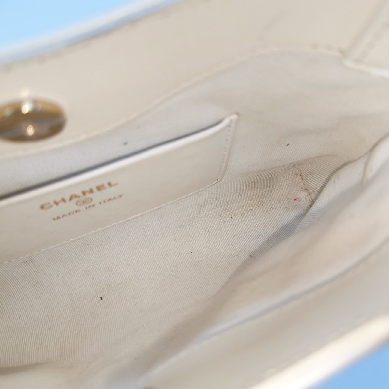 CHANEL 31 Mini Quilted Lambskin White