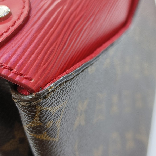 SAINT MICHEL Monogram Coated Canvas Brown