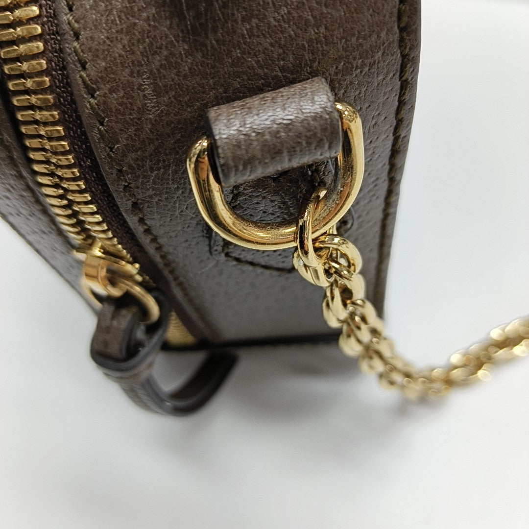 Ophidia Mini Monogram Coated Canvas Beige