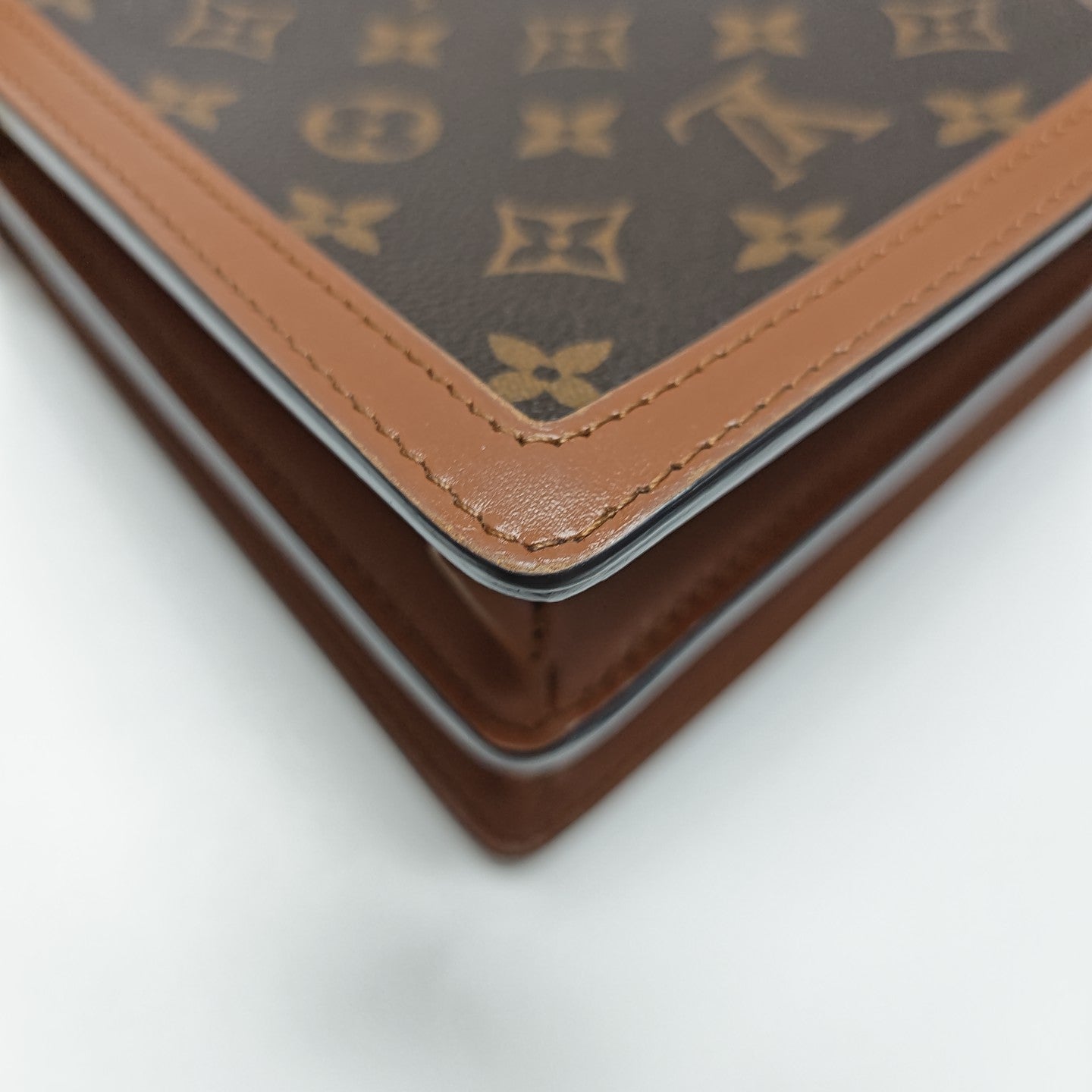 DAUPHINE MM Monogram Coated Canvas Brown