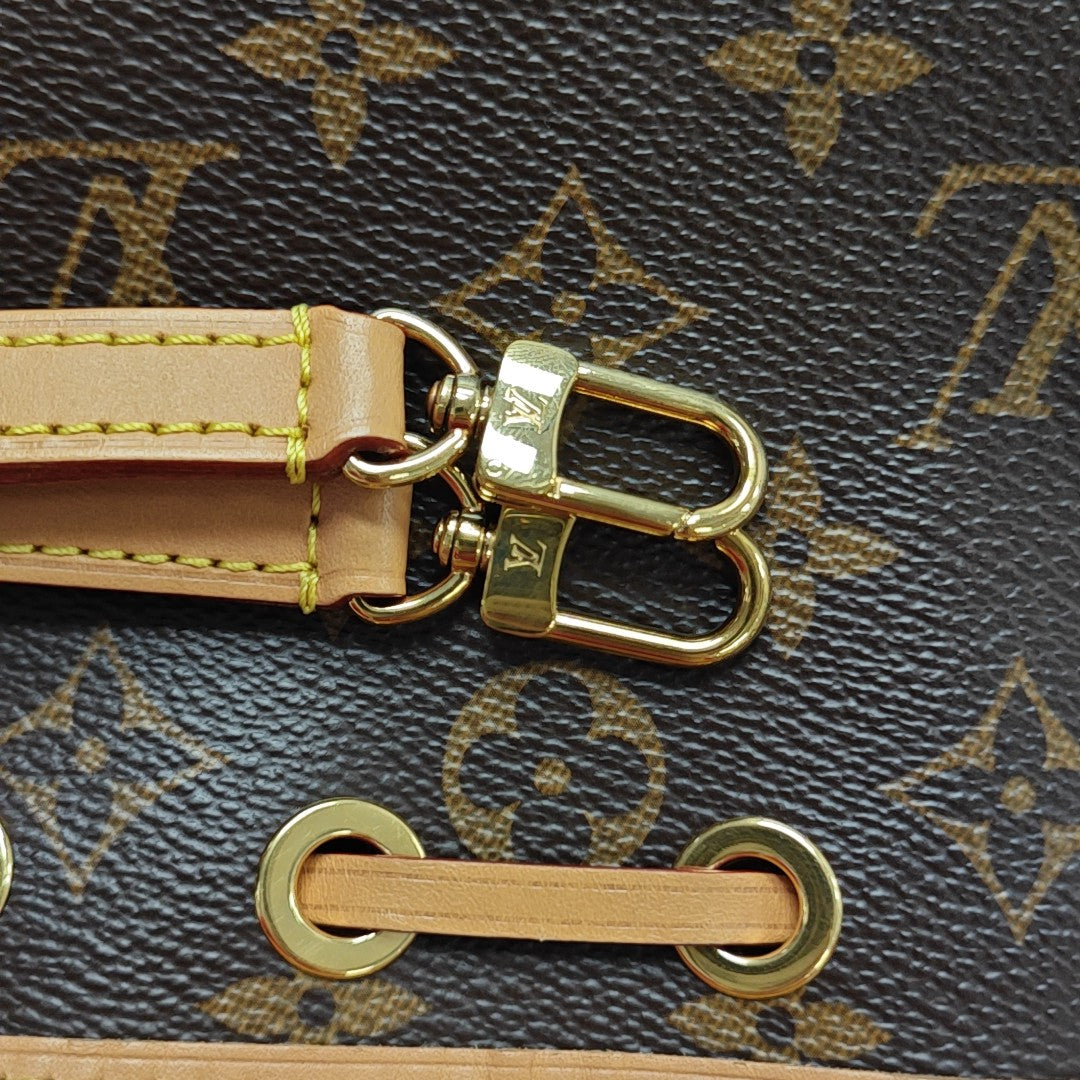 NOÉ Nano Monogram Coated Canvas Brown