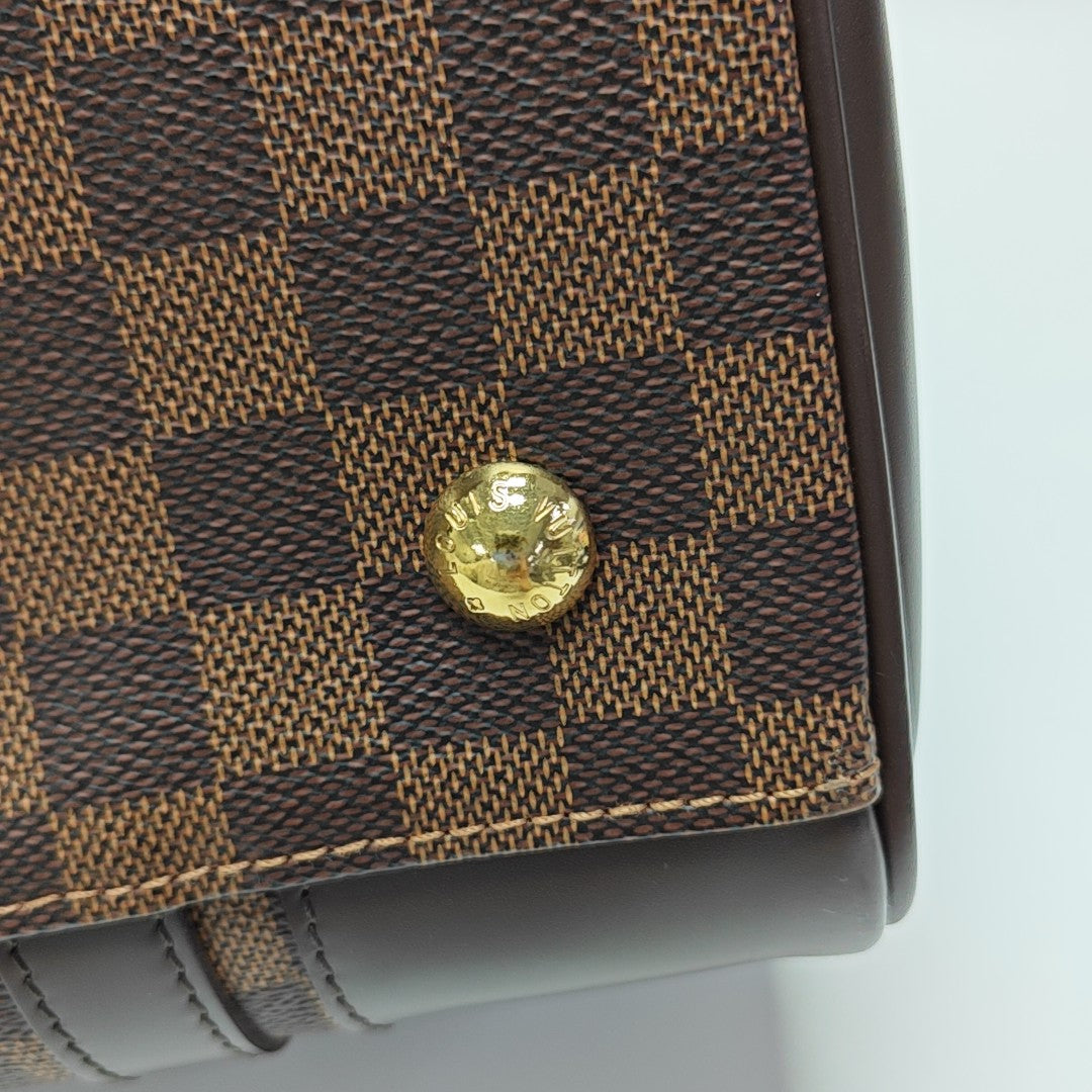 BERKELEY Damier Ebene Coated Canvas Brown